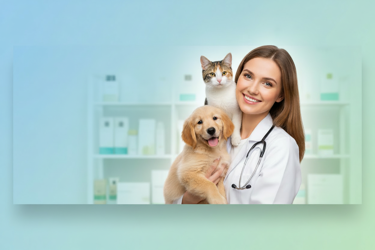 Vet with Pets - No Text